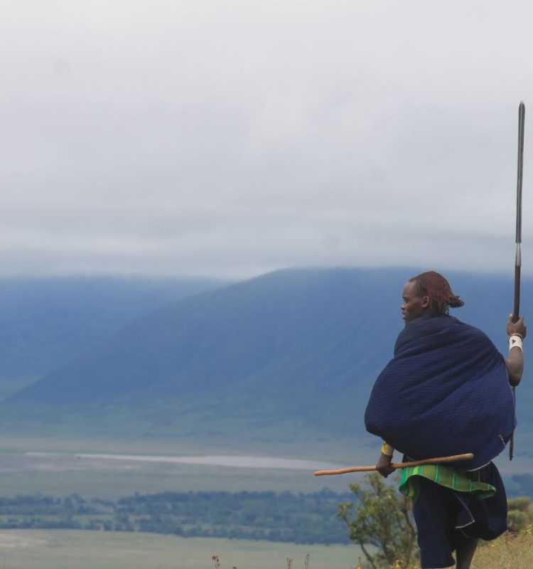 maasai at ngorongoro