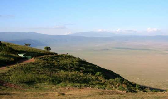 5877411 - view into ngorongoro crater, tanzania from the rim